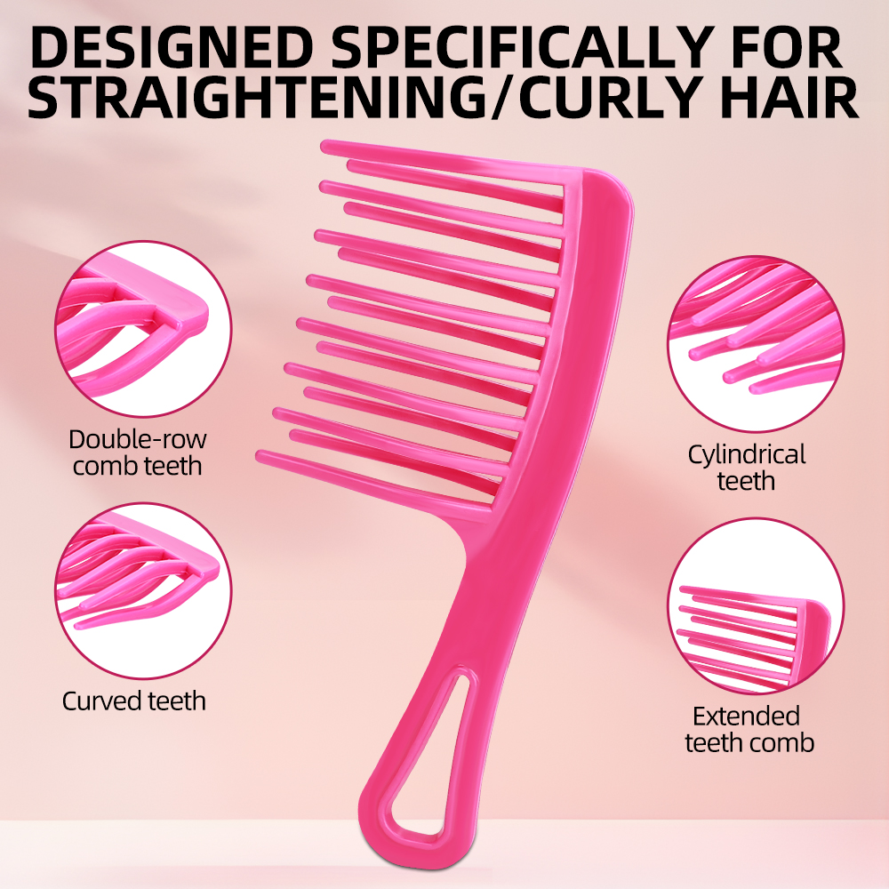 Plastic Wide Tooth Hair Comb